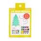 Wooden Ornament Kit for Kids, Perfect for Gift Giving or Decorating Your Own Tree, Includes 1 Wooden Ornament, Googly Eyes, Felt Stickers, Sticker-Backed Gems, and Bakers Twine, Ages 6 and Up.