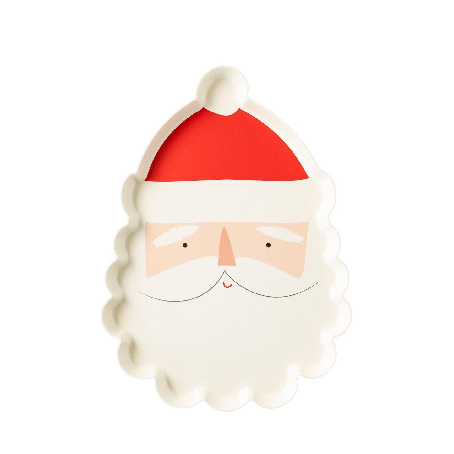 BEC1028 - Believe Santa Head Melamine Platter