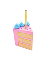 Set of 6 cake-shaped sippers, 13 oz, perfect for parties, birthdays, and fun gifts, BPA-free.