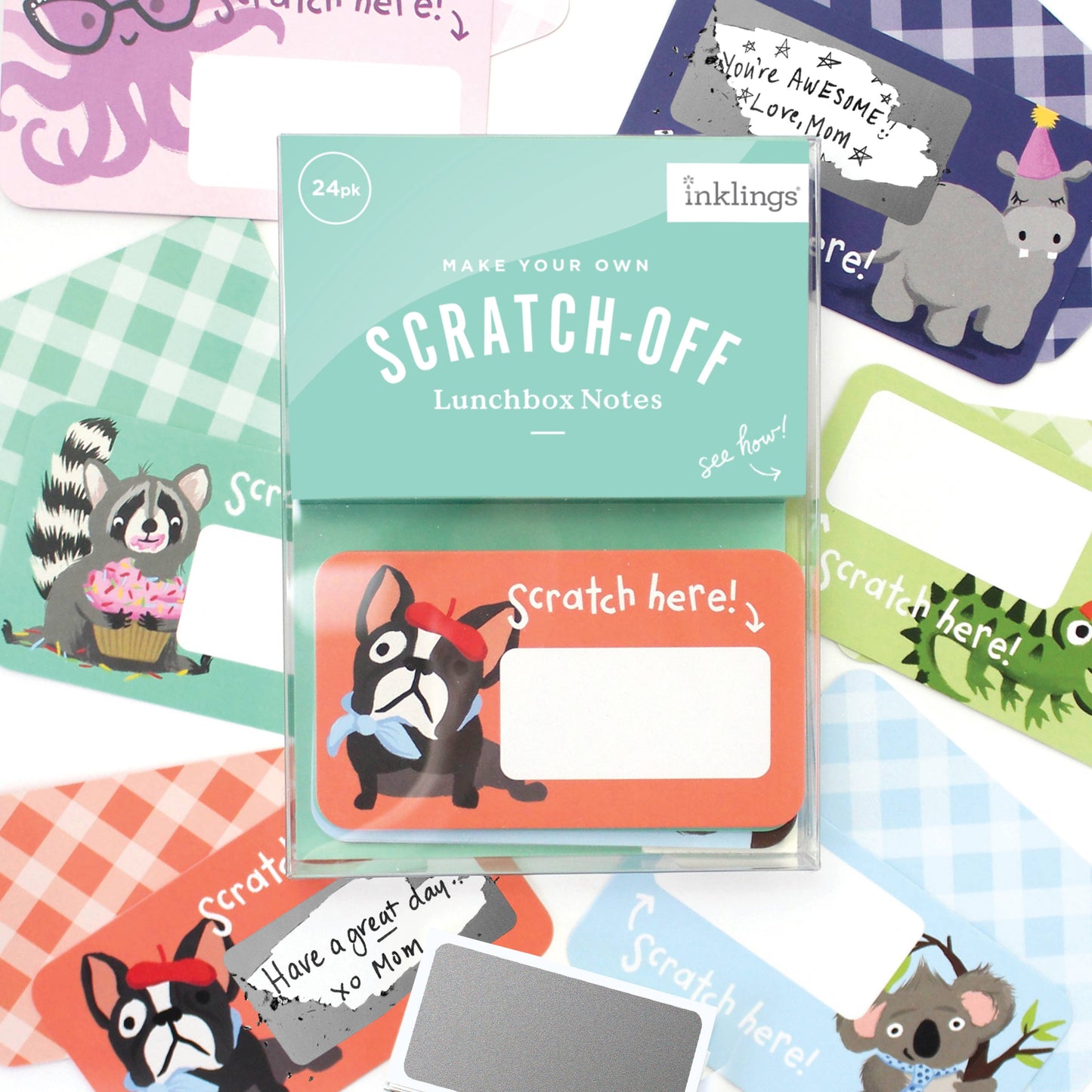 “Scratch-off Lunchbox Notes” 📝 Animals