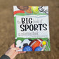 Sports coloring book for kids, measuring 8.5 x 11 inches with 200 pages. Perfect for sports enthusiasts aged 1-8, featuring fun and exciting coloring pages that reflect the joy of being an athlete.