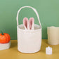 Easter Bunny Ears Basket with Handle – 13cm Bottom Diameter, 12cm Height, Plush Egg Hunt Basket for Kids