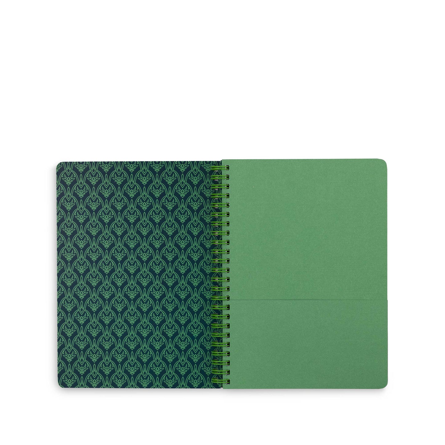 Wicked-inspired mini notebook with 160 college-ruled pages, durable hardcover, and convenient pockets.