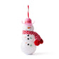 Viral Snowman Sipper with DIY accessory kit. Holds 30 oz (a whole bottle of wine!) and includes a pink cowboy hat, red bow tie, knit scarf, and 30+ reusable stickers to customize. Perfect for holiday gifts, girls' night, or white elephant exchanges