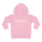 “Personalized Pink Smile” 💙😎 WRT ECC Personalized Toddler Pullover Fleece Hoodie