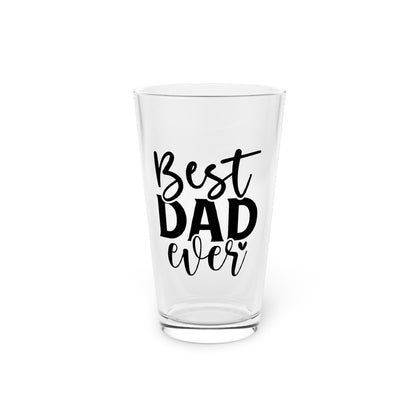 16oz custom printed pint glass made from clear, BPA-free glass, perfect for housewarming gifts. Features durable construction with a personalized design. Hand wash only for lasting quality.