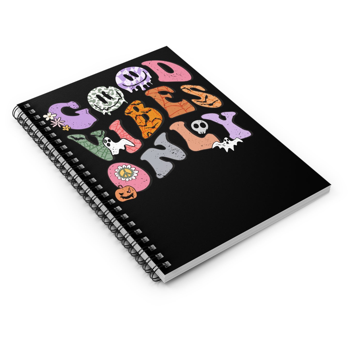 “Good Vibes Only” 🎃 Halloween Notebook