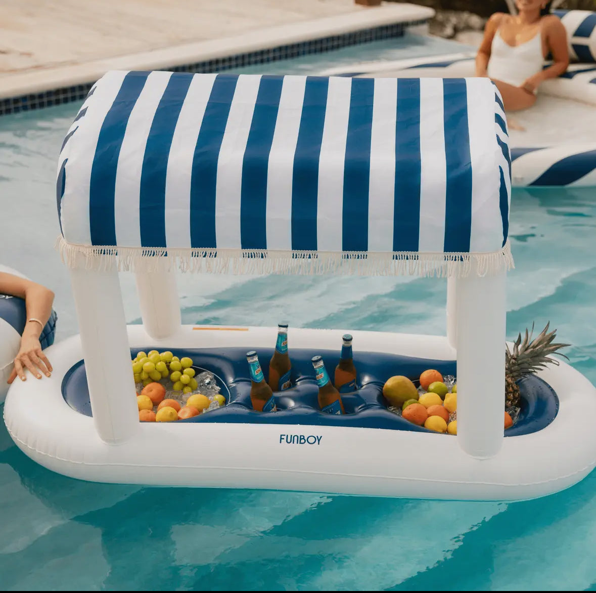 “Setting the Bar High” ☀️Navy Floating Cabana Bar