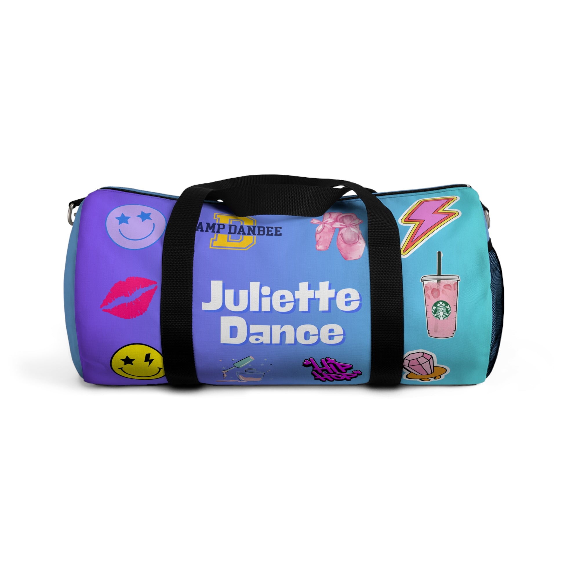 Stylish Let’s Get Loud Dance Bag, personalized and durable, lightweight duffel with adjustable strap, ideal for dancers, gym-goers, and travel.