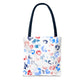 Red, white, and blue beach bag featuring a trendy vintage ice cream print, perfect for 4th of July celebrations and summer festivities. Made from 100% spun polyester with durable double-stitched seams, this spacious tote is designed to carry everything from sunscreen and snacks to towels and pool toys. Ideal as a patriotic gift for women, moms, or teachers, it’s the perfect accessory for beach outings, picnics, and sunny days. Get ready to celebrate with style while showcasing your American pride!