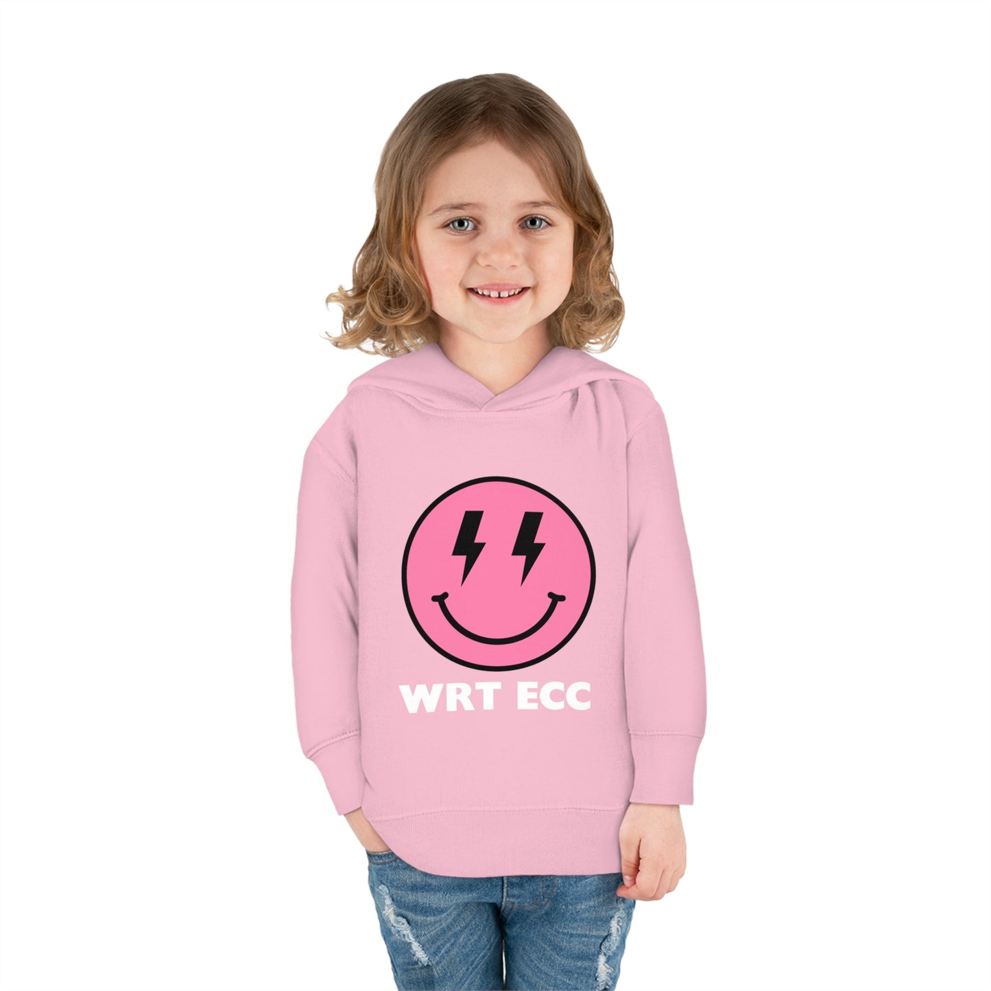 Personalized Pink Smile 💙😎 WRT ECC Personalized Toddler Pullover Fleece Hoodie