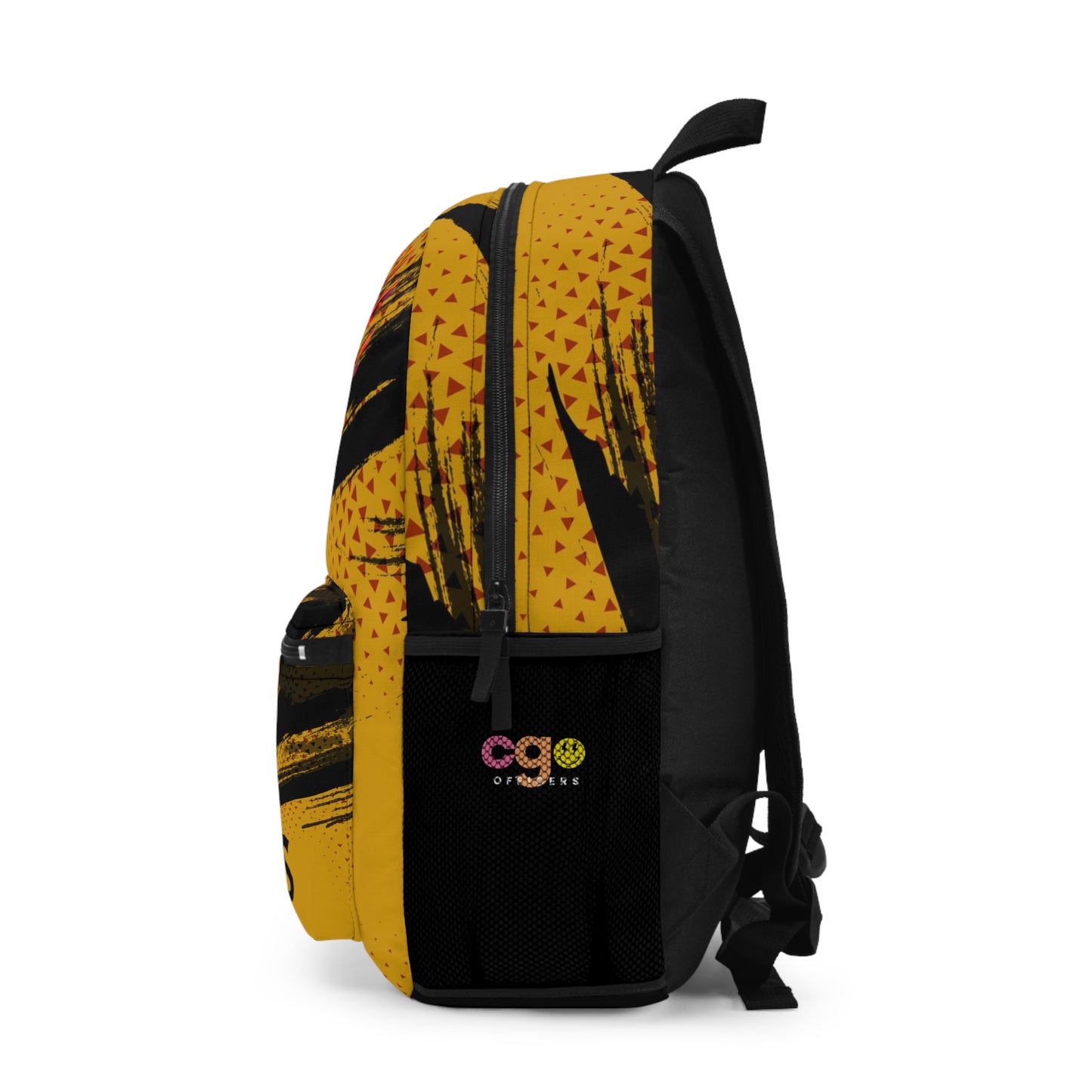 Personalized sports backpack customizable with name and monogram, featuring a trendy grunge design with a retro lightning pattern. Available for basketball, baseball, football, and tennis enthusiasts. This durable kids' backpack includes a roomy main compartment, zippered front pocket for accessories, adjustable straps, and a water bottle holder. Perfect for school or camp, it makes an ideal back-to-school gift.