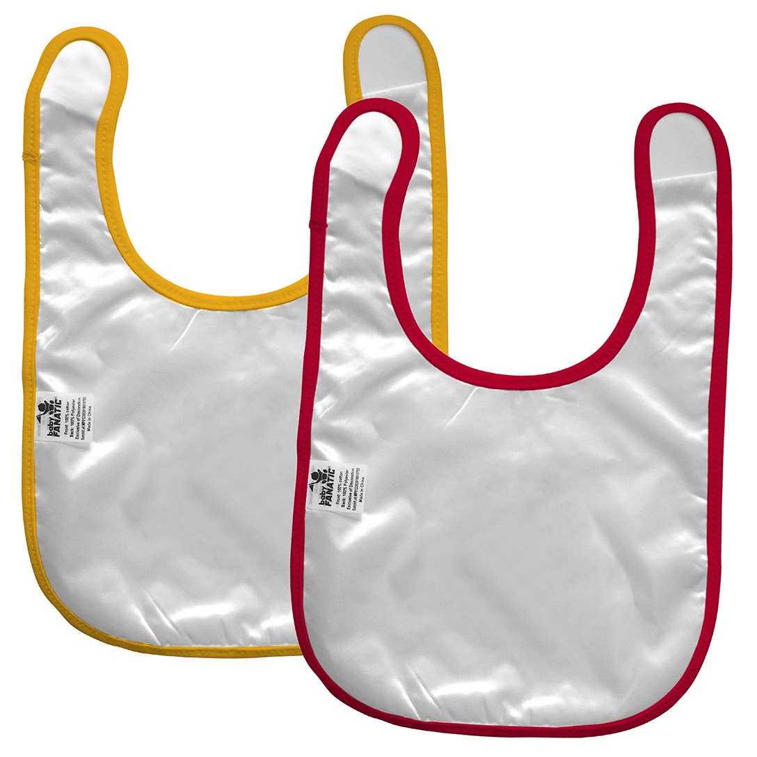 Official NFL Kansas City Chiefs Baby Bibs 2-pack, embroidered logo, machine washable, unisex design