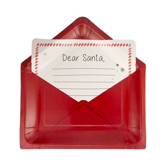 BEC1141 - Letter to Santa Shaped Paper Plates