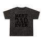 Vintage "Best DAD Ever" baseball tee in mineral wash style, perfect for Father's Day gifts. Featuring bold, retro design for stylish dads who love baseball.