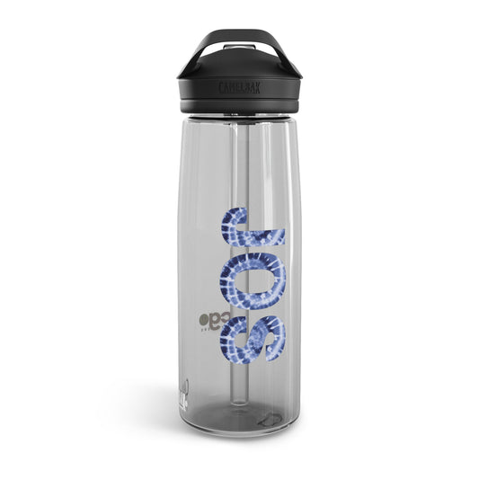 Custom water bottle for girls and student athletes, personalized with monogram, team name, or initials. This 20oz BPA-free, leakproof water bottle features a spill-proof straw, durable Tritan™ material, and a handle for easy carrying, perfect for sports and school activities.