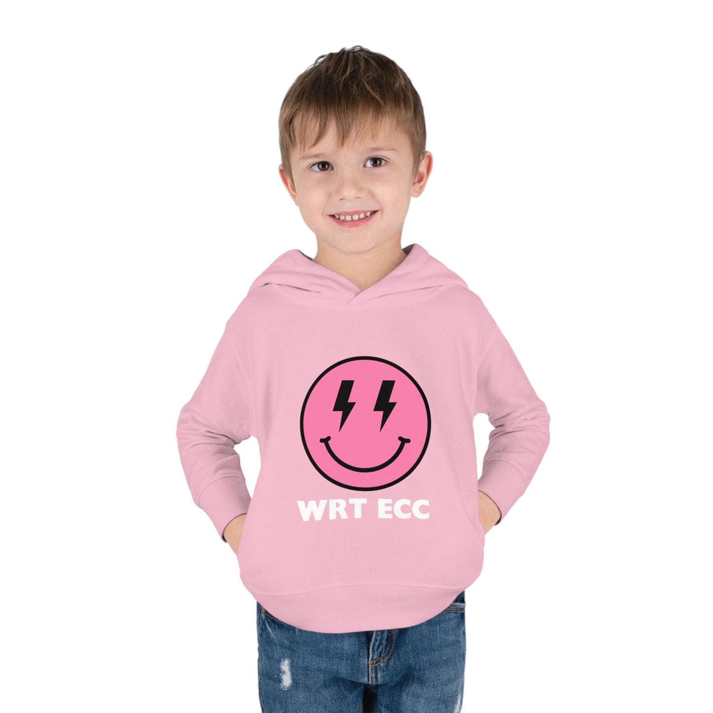 Personalized Pink Smile 💙😎 WRT ECC Personalized Toddler Pullover Fleece Hoodie