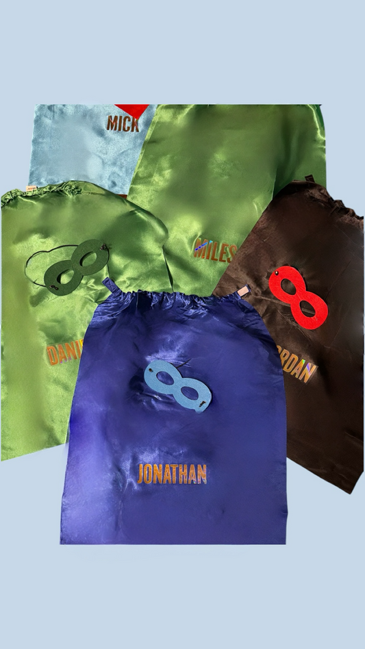 “Caped Crusaders” 🦸  Personalized Superhero Cape