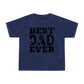 Vintage "Best DAD Ever" baseball tee in mineral wash style, perfect for Father's Day gifts. Featuring bold, retro design for stylish dads who love baseball.