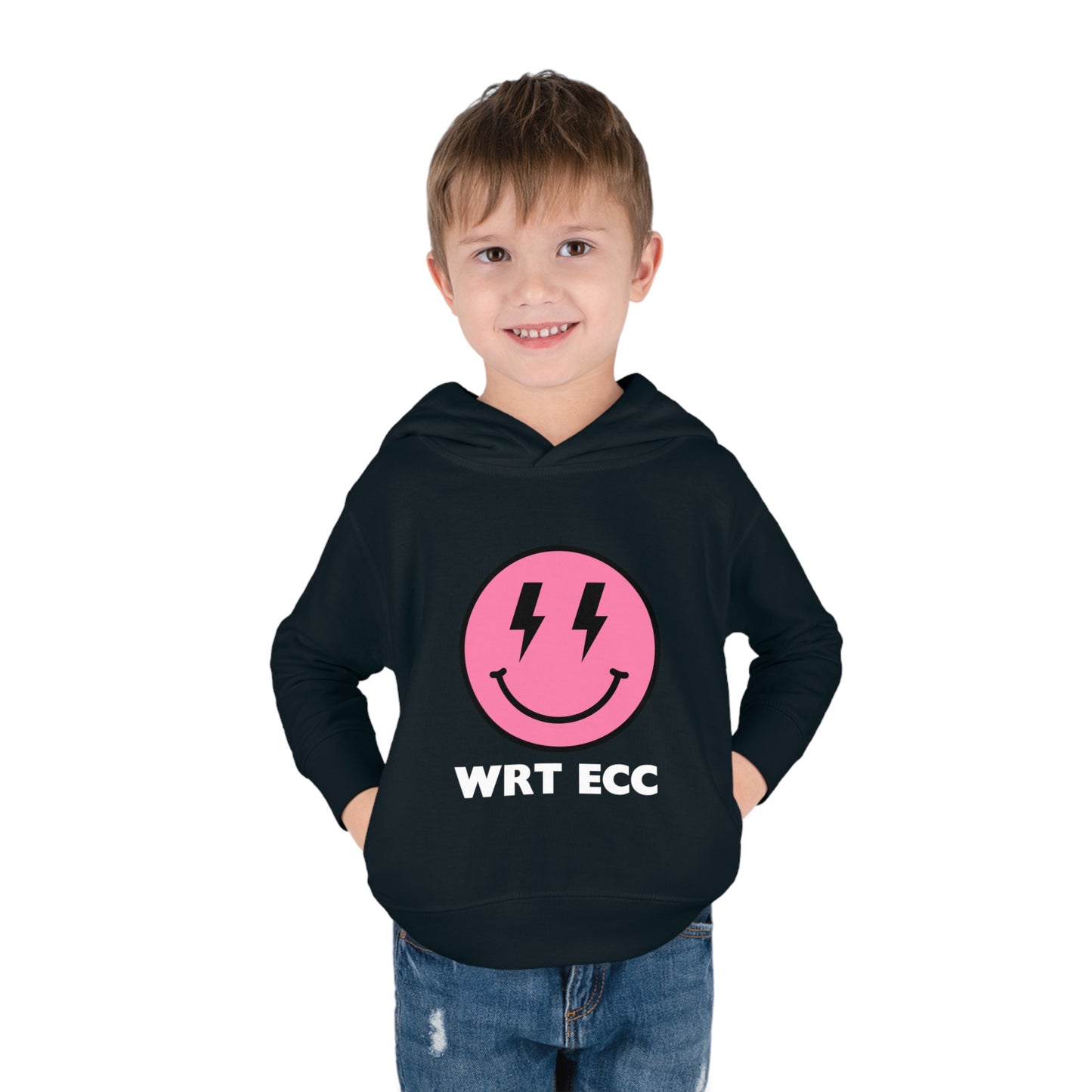 Personalized Pink Smile 💙😎 WRT ECC Personalized Toddler Pullover Fleece Hoodie