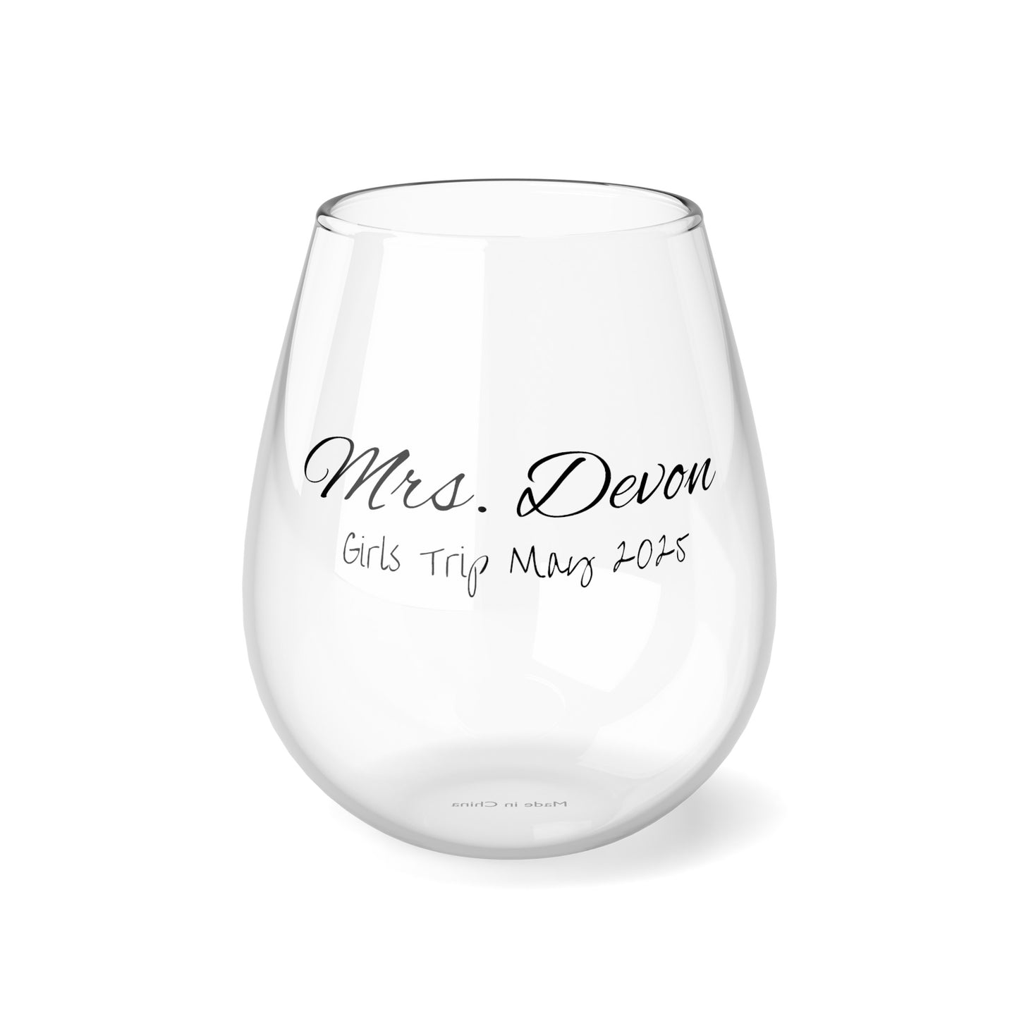 “Chardonname” 🍷 Stemless Wine Glass, 11.75oz