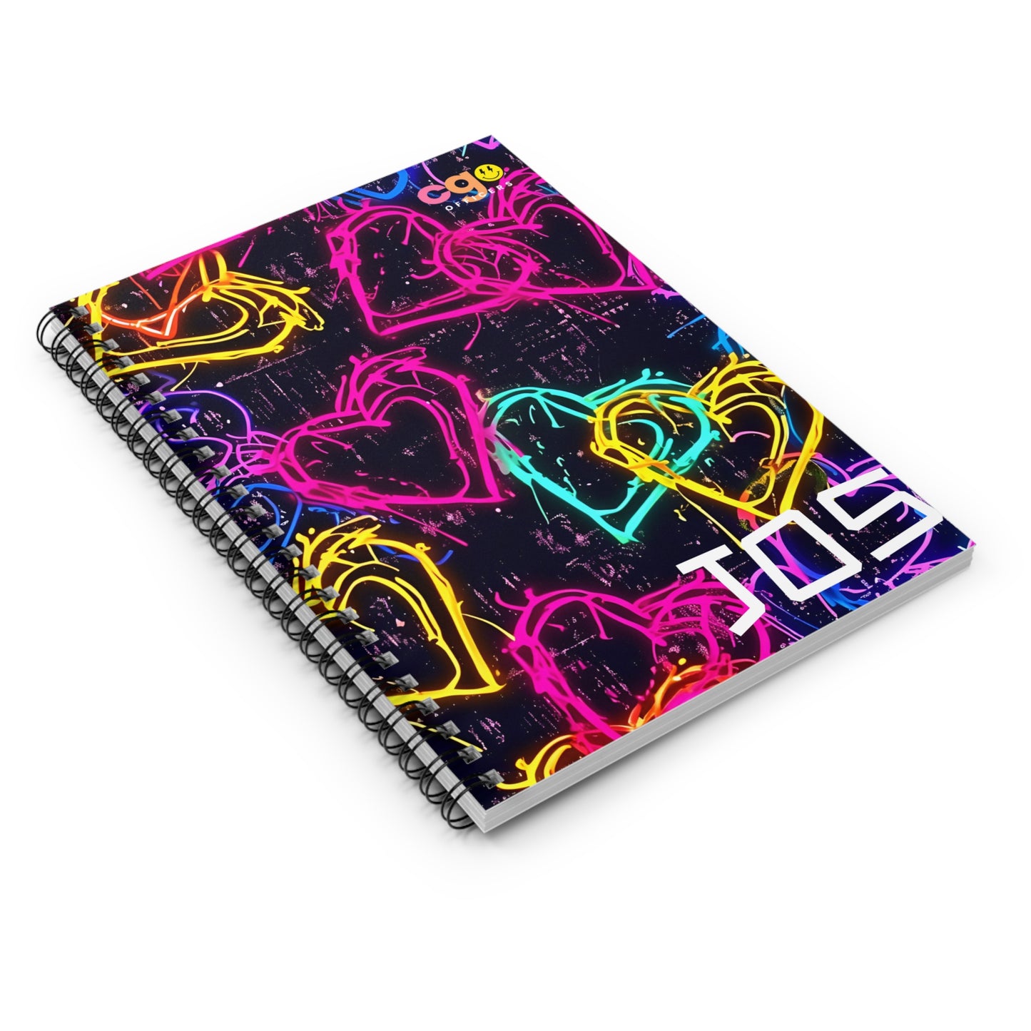 “Heart Breaker” 📓 Neon Hearts Customized Notebook