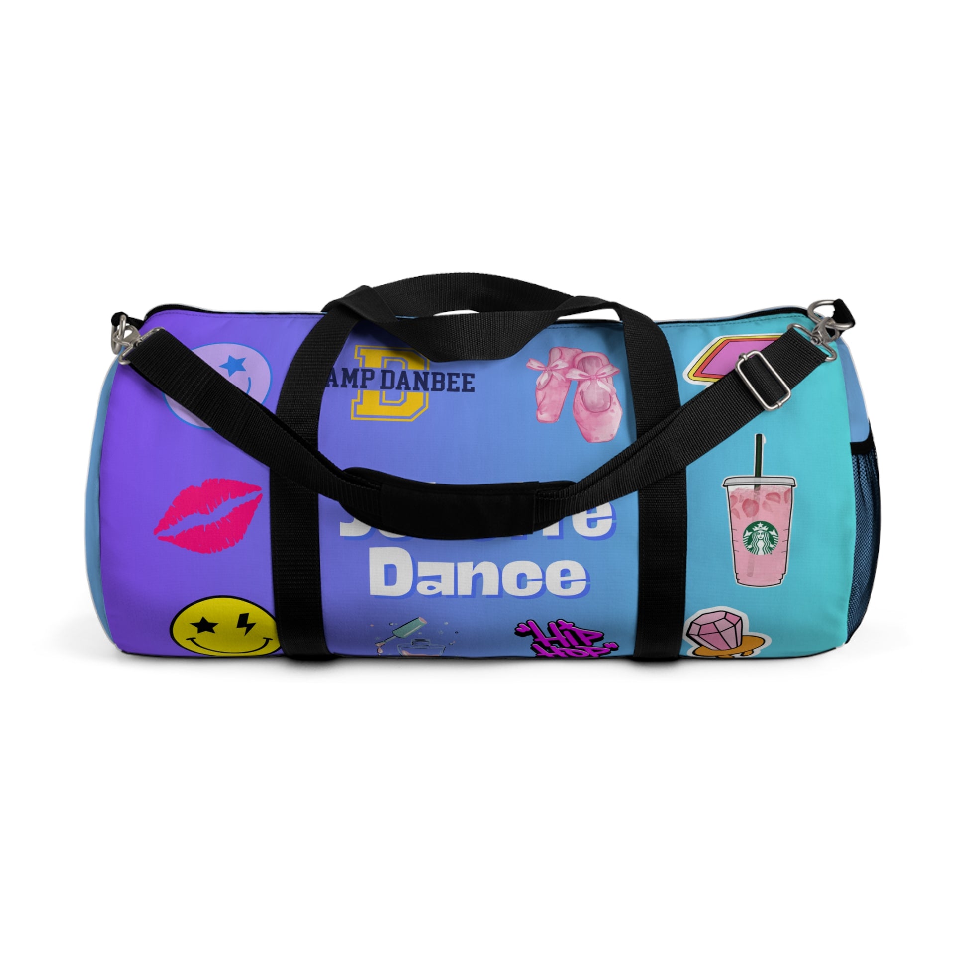 Stylish Let’s Get Loud Dance Bag, personalized and durable, lightweight duffel with adjustable strap, ideal for dancers, gym-goers, and travel.