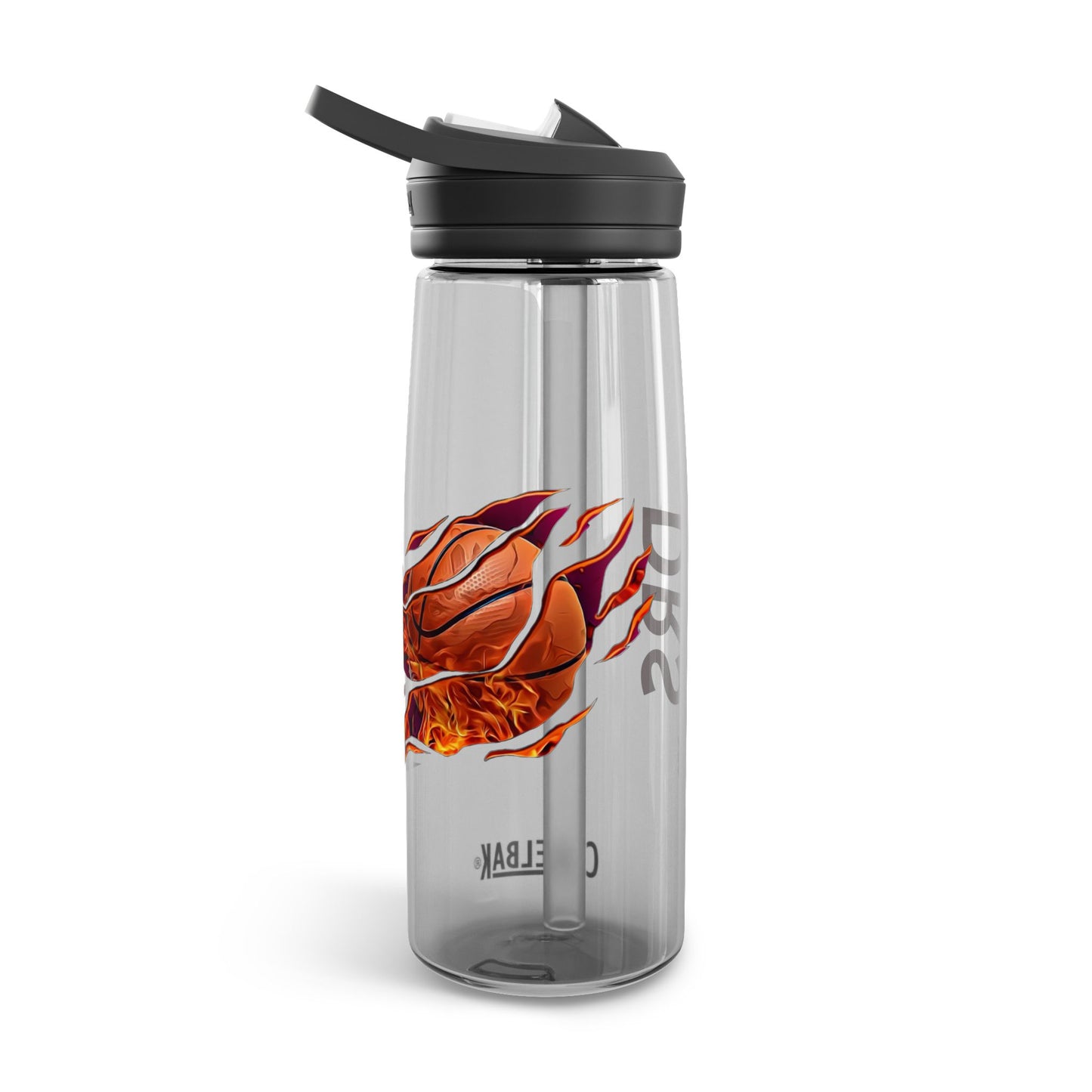 Custom water bottle designed for boys, featuring a 20oz Camelbak Eddy model. Personalizable with names, monograms, or team names, this durable BPA-free Tritan™ bottle is perfect for student athletes and sports fans. It includes a leakproof screw-on lid with a spill-proof straw and is resistant to stains and odors. Ideal for basketball, soccer, baseball, or tennis enthusiasts, this personalized drinkware makes a great gift for coaches, trainers, and team moms. Perfect for practice, gym workouts, and school e