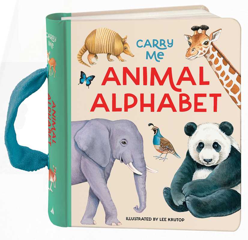 Carry Me: Animal Alphabet book with soft handle. Fun illustrations teach letters with animals. Perfect for kids!