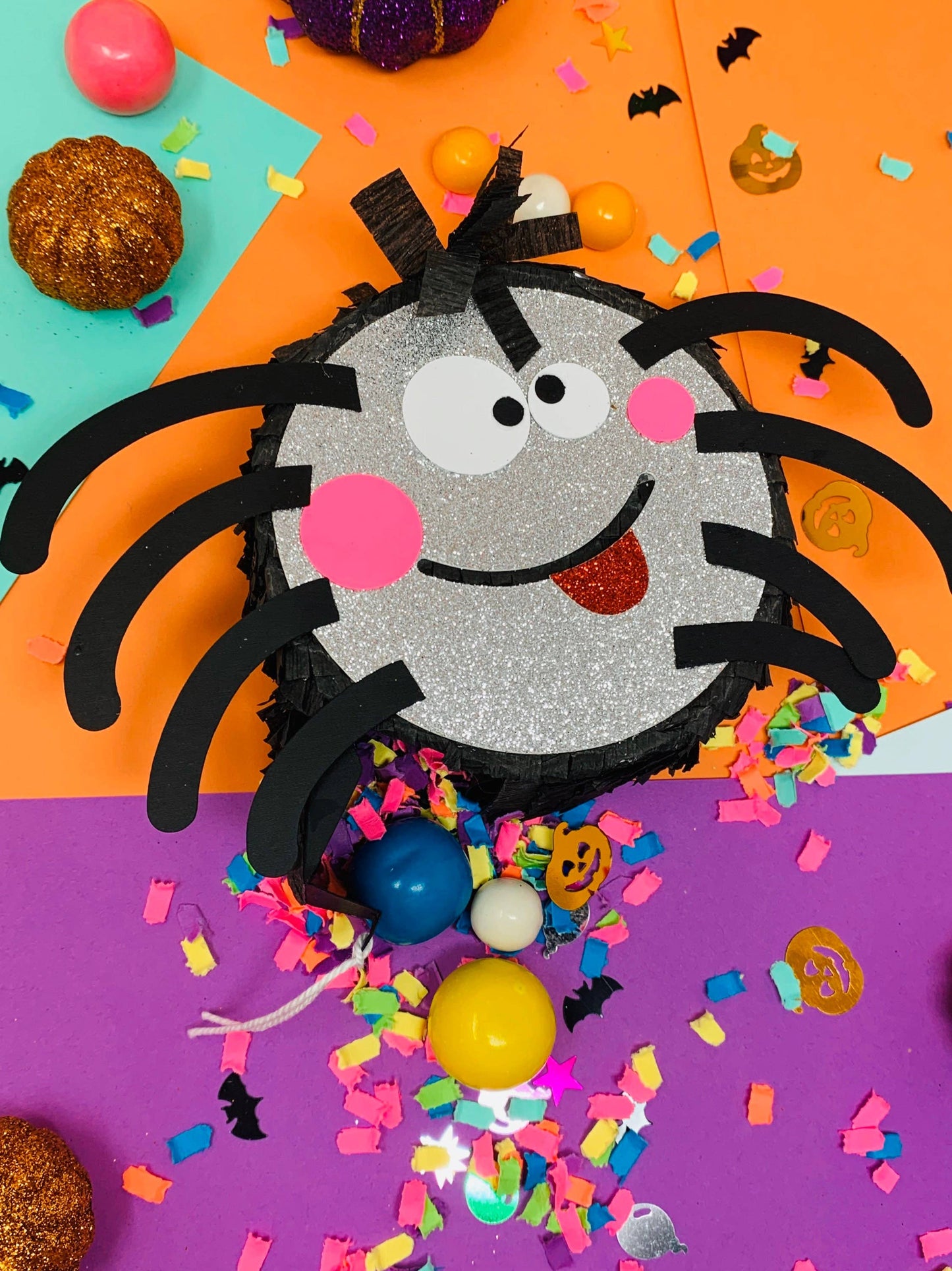 Mini Spider Piñata Halloween Indoor Decoration