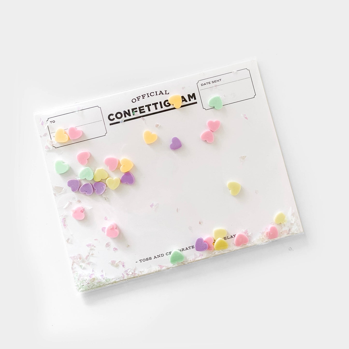 Confettigram: Send a sweet, love-filled telegram with hand-mixed confetti shaped like classic sweethearts candies. Fun, unique, and perfect for Valentine's Day!