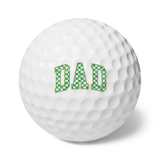 Personalized golf balls, 100% Surlyn cover, rubber/hard plastic core, 1.68" size, vivid custom designs, perfect for gifts or events, available in budget-friendly packs of 6, add your artwork, photos, or names, ideal for golfers looking for unique gear.