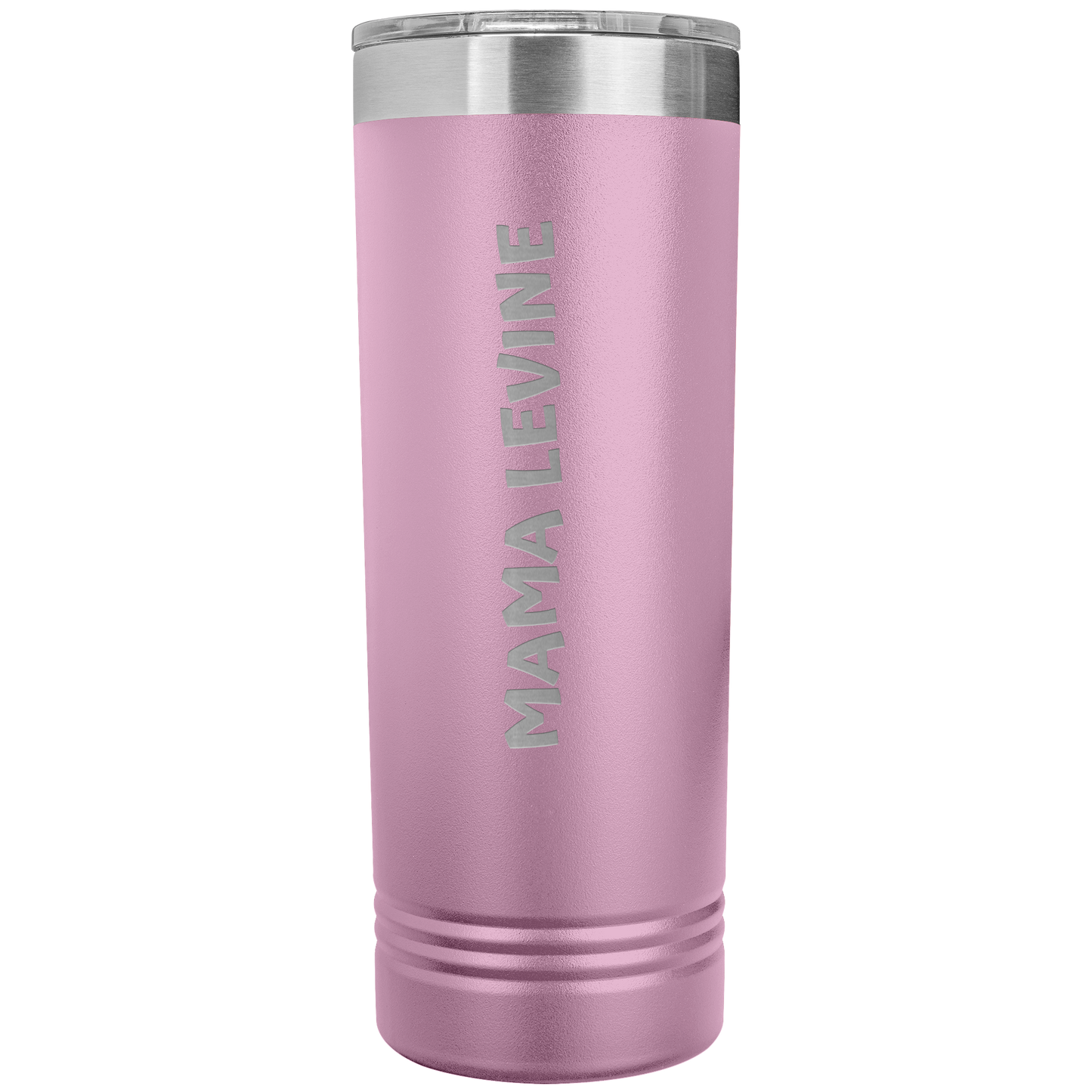 22oz Skinny Tumbler by Polar Camel, featuring a sleek design with durable double-wall stainless steel, vacuum insulated to keep drinks at a consistent temperature 2x longer than glass or plastic. Includes a snap-on acrylic slider lid, BPA and lead-free. Hand wash only, not microwave safe.