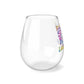 “Boat Waves Sun Rays Lake Days” 🍷 Stemless Wine Glass, 11.75oz