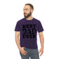 Vintage "Best DAD Ever" baseball tee in mineral wash style, perfect for Father's Day gifts. Featuring bold, retro design for stylish dads who love baseball.