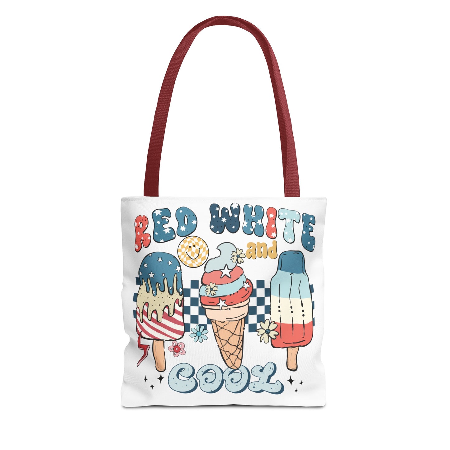 “Red White and Kids Won't Be Blue” ❤️🤍💙 Patriotic Tote Beach Bag