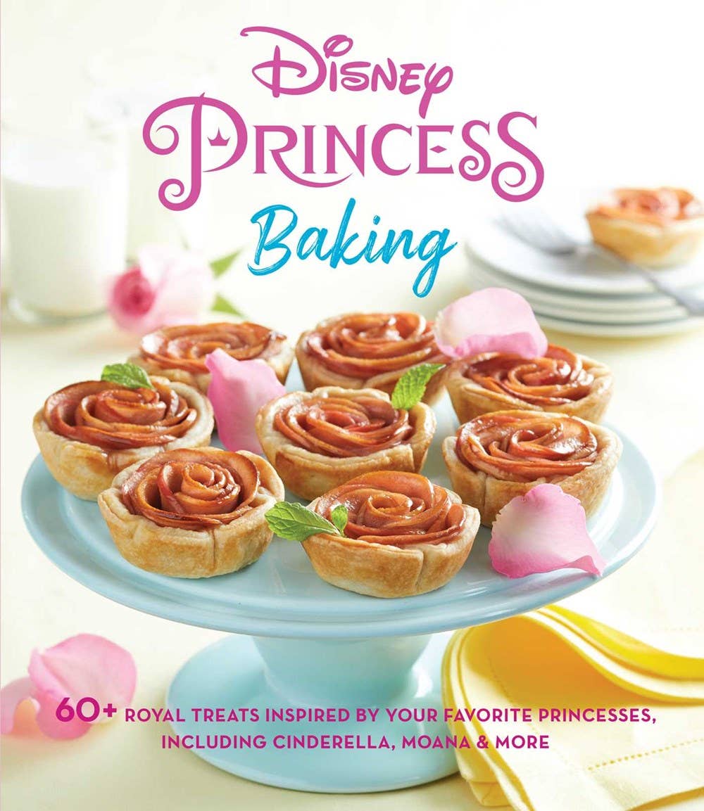 Disney Princess Cookbook with over 40 magical baking recipes inspired by Belle, Ariel, Moana, and more. Create Disney-themed treats like Tiana’s Beignets and Belle’s golden gown cake, with tips, tricks, and full-color photography.