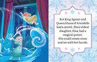 Disney's Frozen: Tiny Storybook featuring art and imagery from the animated film, offering a miniature retelling of the iconic story of love, sisterhood, and empowerment. A collectible item for Disney fans.