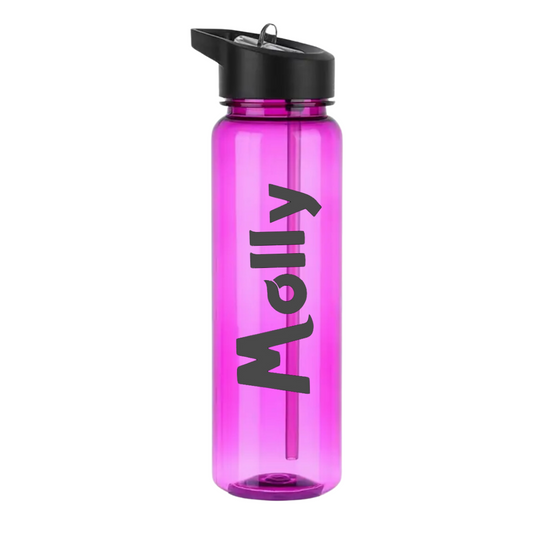 12oz personalized kids water bottle, perfect Trolls party favor, custom with name, flip-up straw, durable, leak-proof, ideal for school, sports, and summer camps. Available in trendy colors, perfect for birthday parties, baby showers, and Trolls-themed events.