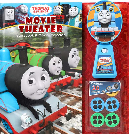 Interactive Thomas & Friends hardcover book with projector, 32 pages, 16 colorful images, fun for kids.