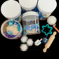 Hanukkah Play Dough Sensory Kit featuring festive activities designed for children, promoting sensory exploration and creativity, perfect for holiday gifting and classroom fun.