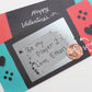 Scratch-off Valentine cards with silver stickers, 18-pack, customizable message, fun gift for gamers