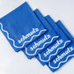 Schmutz Dinner Napkins: Bubbe Blue