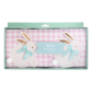 Bunnies with Ribbon Bows Banner – whimsical decor for Easter, birthdays, or baby showers, set of 3.