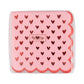 Scalloped Hearts Cocktail Napkins, featuring scalloped edges and playful heart designs, perfect for Valentine's Day parties or celebrations.