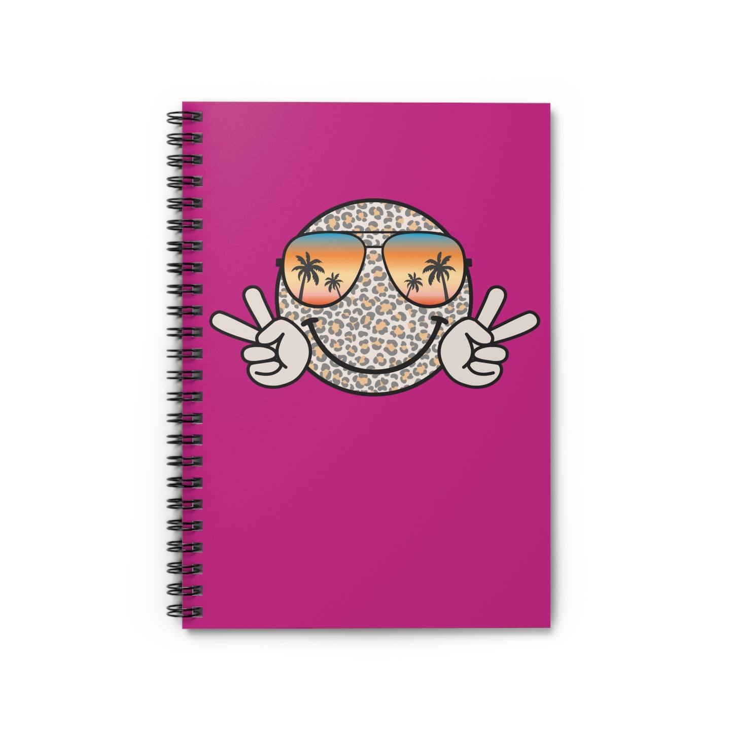 Fun and functional Summer Vibes notebook with 118 pages of ruled line paper, making it the perfect companion for creative expression and everyday notes.