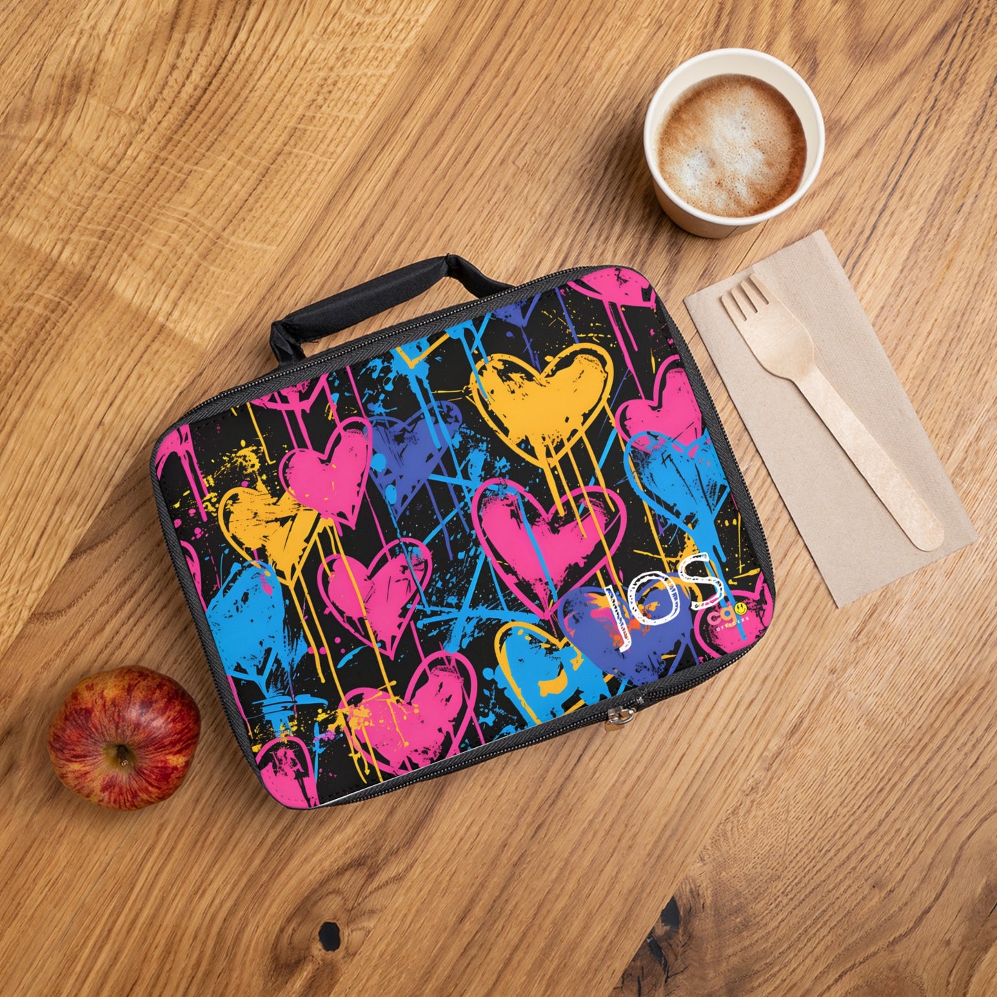 “Heart Breaker” 🥗 Neon Hearts Lunch Bag