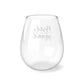 11.75oz stemless Bride Squad wine glass featuring a cute arrow and hearts motif, perfect for bachelorette parties, bridal showers, and bridesmaid proposals. Hand-wash only, this glass tumbler celebrates love and friendship, making it an ideal gift for the bridal party.