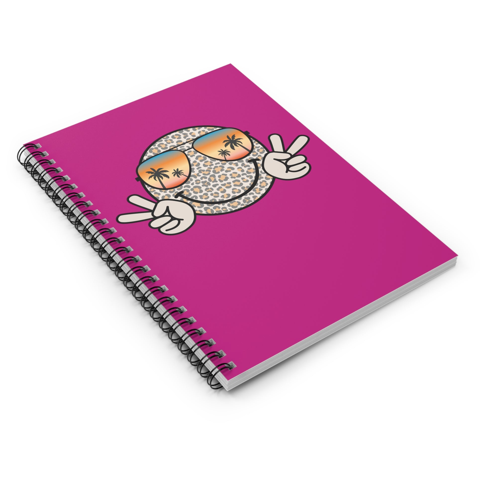 Fun and functional Summer Vibes notebook with 118 pages of ruled line paper, making it the perfect companion for creative expression and everyday notes.