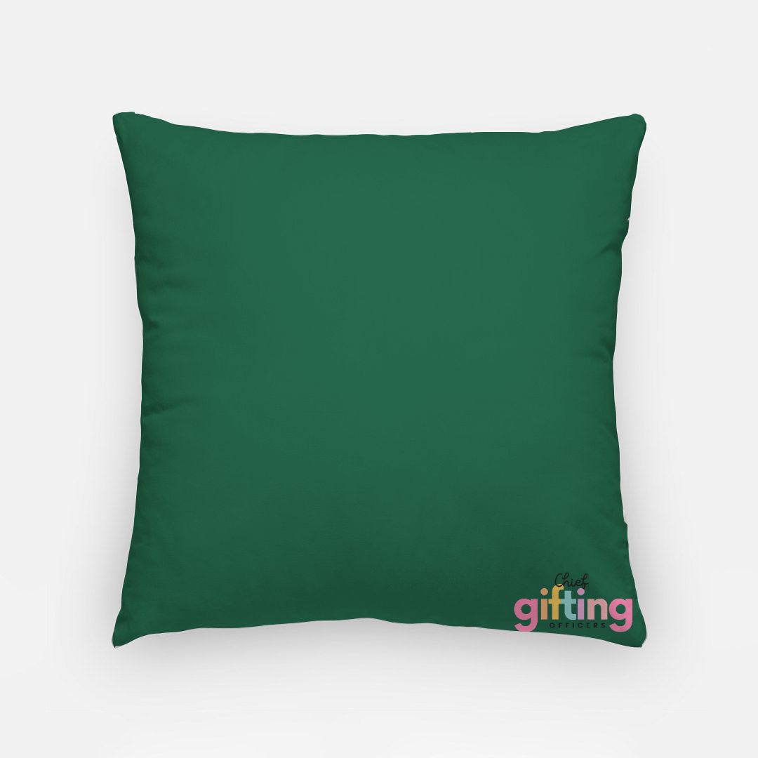 Custom 18" x 18" throw pillow cover featuring a full-bleed design on both sides. Available in 100% polyester or premium luxe fabric, this machine-washable pillowcase adds a personalized touch to your home décor.